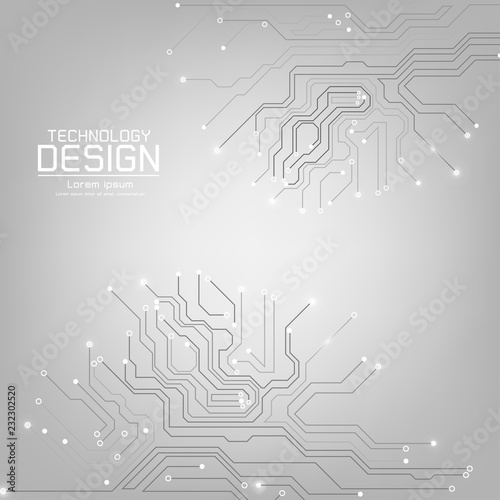 abstract technology vector with a circuit board