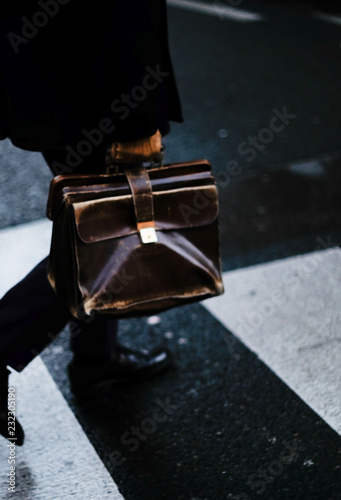 Businessman walking in Street