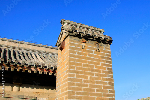 ancient Chinese traditional style of architecture landscape
