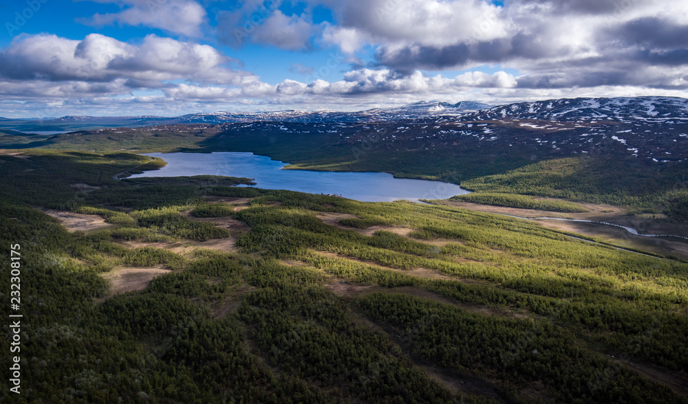 Lappland aus der Luft