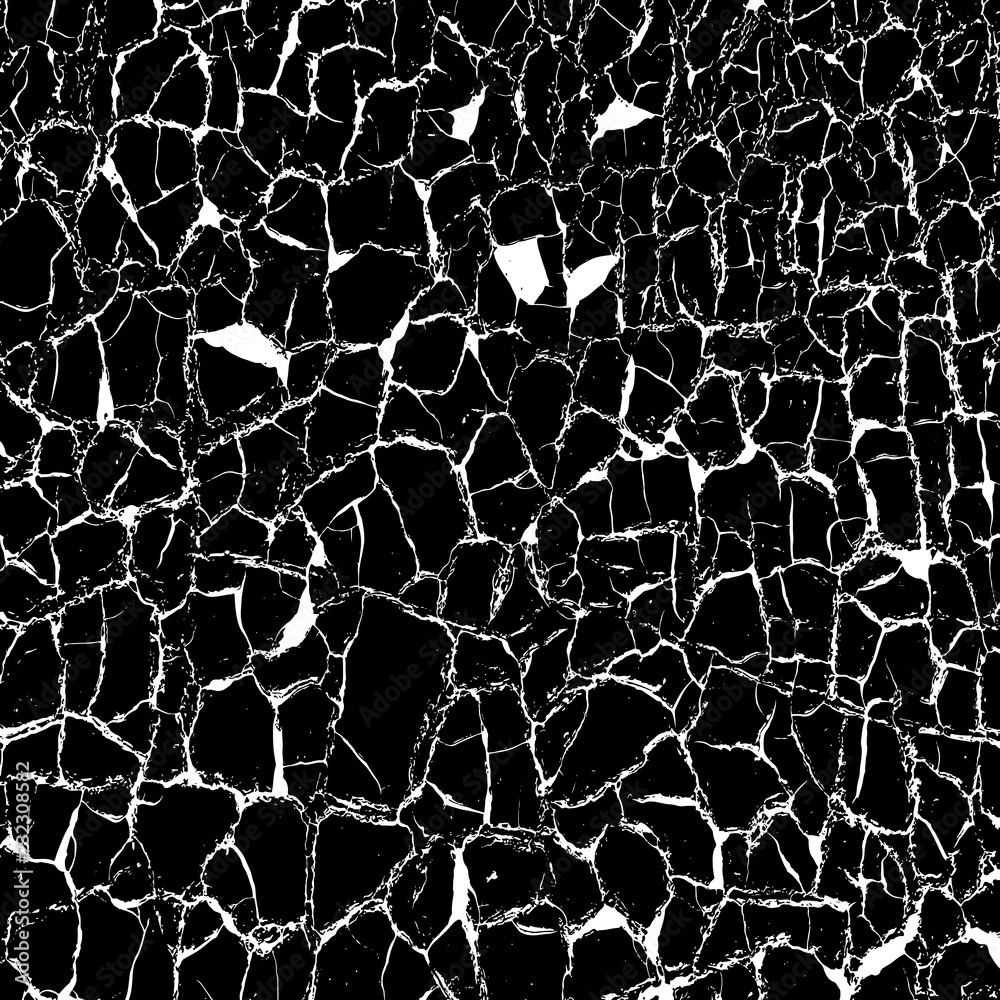 Fototapeta premium Cracked, destroed texture. Grunge background.