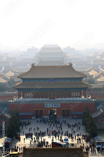 The Shenwu Door of the Forbidden City on december 22, 2013, beijing, china. photo