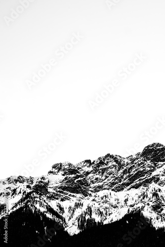 Panorama of Snowy Mountains