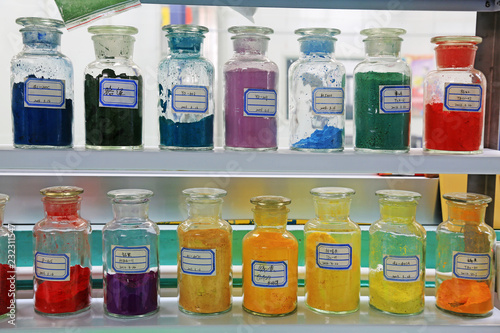 medicines and equipment in the laboratory