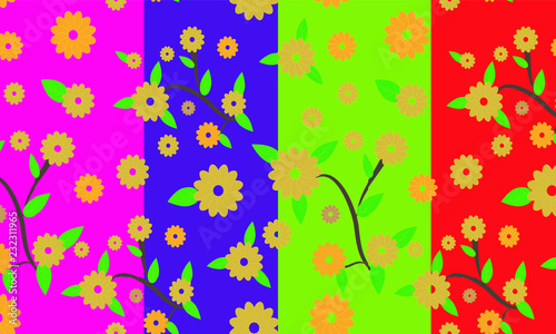 Yellow Flower Pattern 