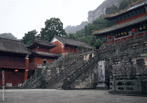 Ancient kungfu Temple in Wudangshan mountain China