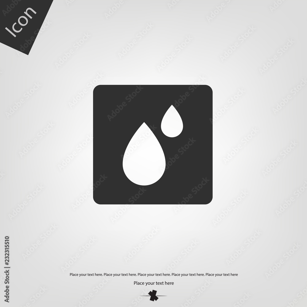 Drop vector icon Drop vector icon