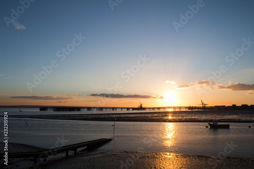 Sunset at Holehaven, Canvey Island, Essex, England