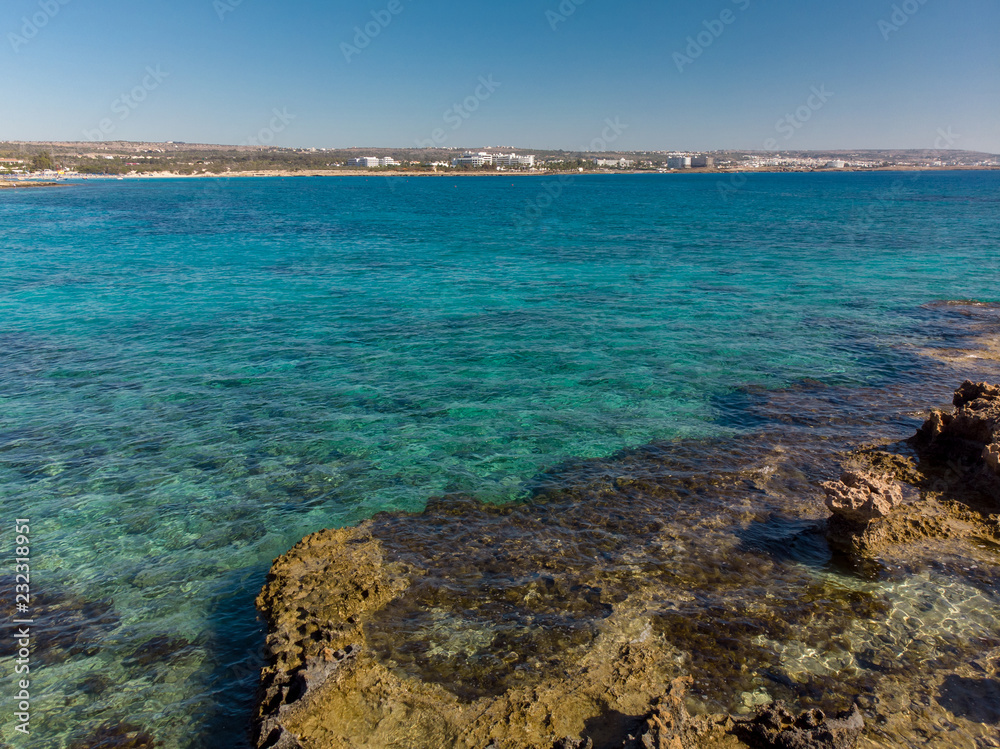 A Mediterranean coast of a Cyprus, fragment