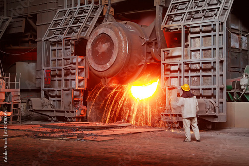 Принти на полотні Iron and steel industry furnace