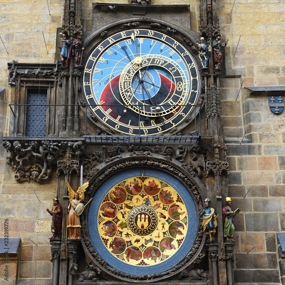 Obraz premium Prague Old Town Square Czech Republic, Astronomical Clock Tower - (orloj)