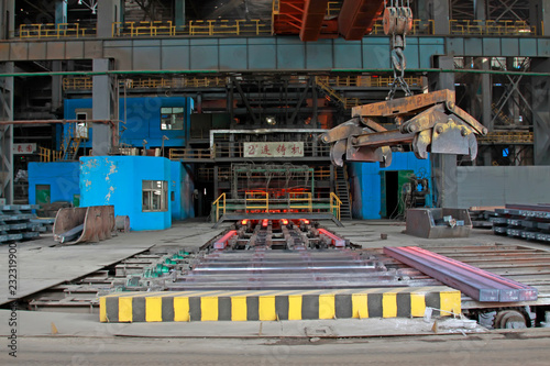 Steel mills continuous casting workshop, China