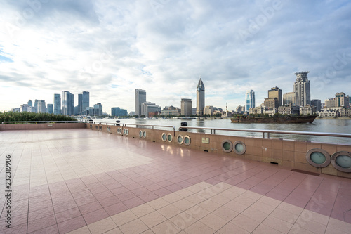 Photography panoramic city skyline in shanghai china