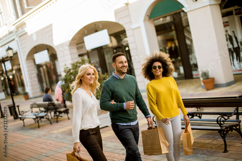 Young multiracial people in...