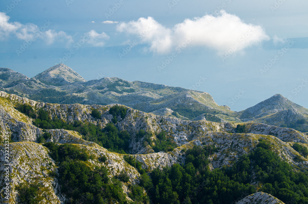 Hills and rocks of Biokovo mountain range, Dalmatia, Croatia