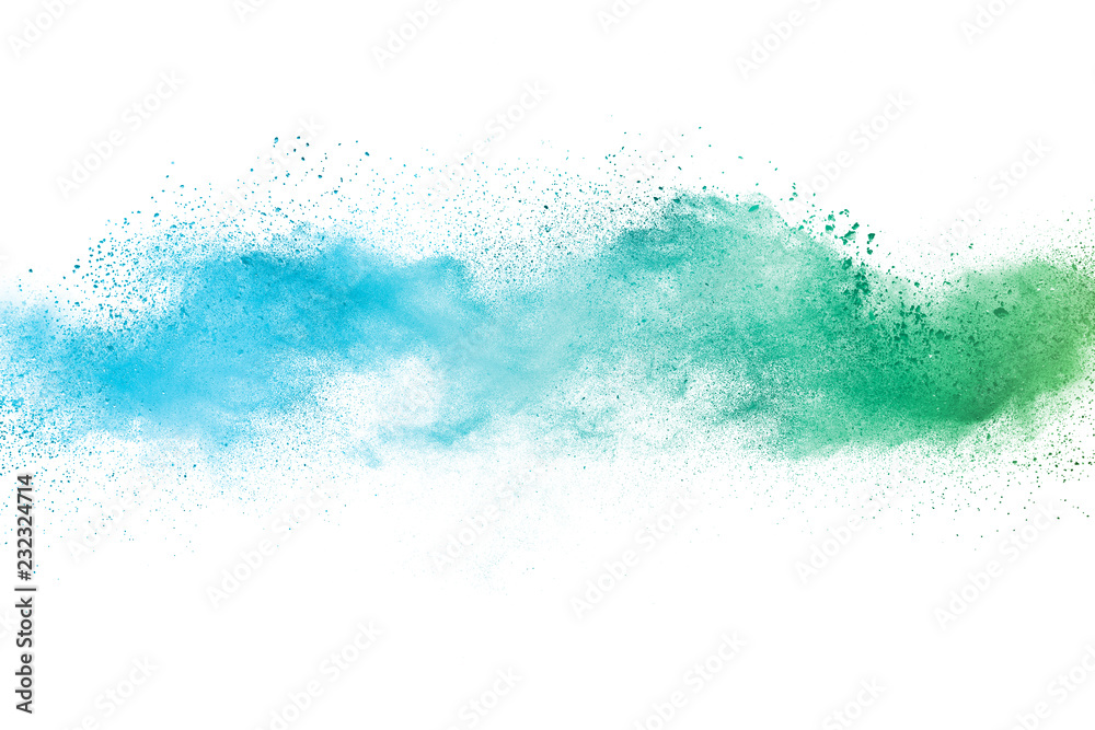 Abstract powder splatted background. Colorful powder explosion on white background. Colored cloud. Colorful dust explode. Paint Holi. Abstract powder splatted background. Colorful powder explosion on white background. Colored cloud. Colorful dust explode. Paint Holi.