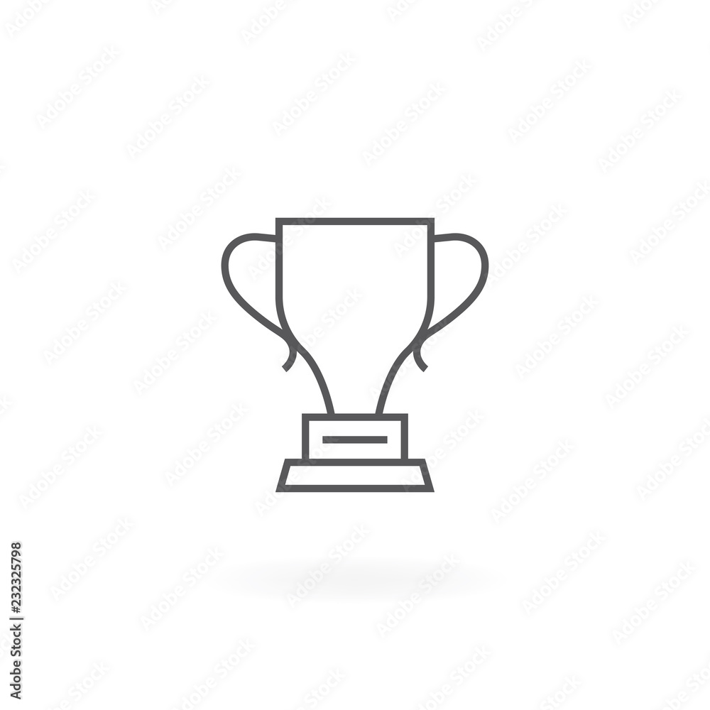 Trophy line icon. Trophy cup, line sign, vector icon Trophy line icon. Trophy cup, line sign, vector icon