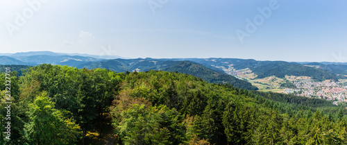 Germany, XXL landscape of black forest nature holiday region near Haslach in Kinzig valley