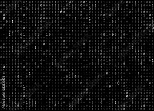 Dark Binary Code Vector Texture