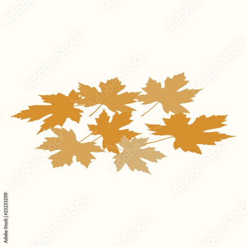 Maple leaves. Autumn. Vector illustration. EPS 10.