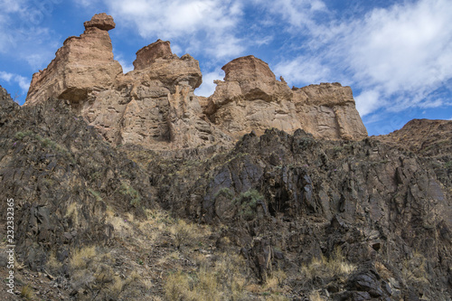 Charyn canyon is the famous place in Kazakhstan