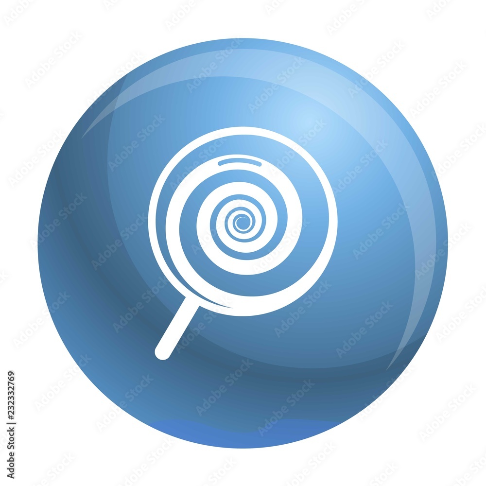 Swirl lollipop icon. Simple illustration of swirl lollipop vector icon for web design isolated on white background
