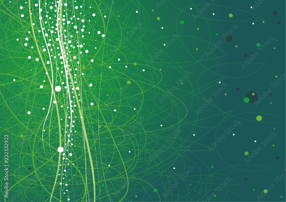 Fondo orbital verde