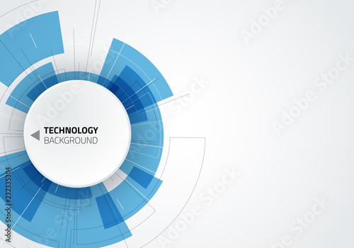 Abstract tech background. Backdrop with many small technology elements. Vector illustration.