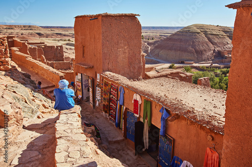 Narrow streets of Kasbah Ait Ben Haddou photo