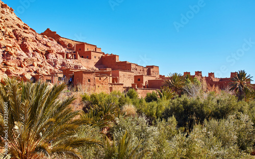 Ait Ben Haddou or Ait Benhaddou is a fortified city near ouarzazate in Morocco. © Ryzhkov Oleksandr