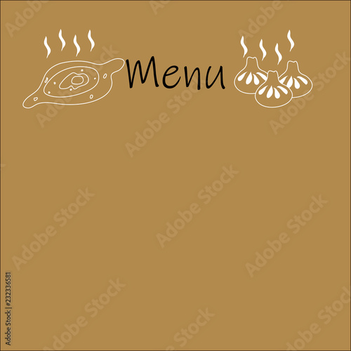 Menu for Georgian restaurant
