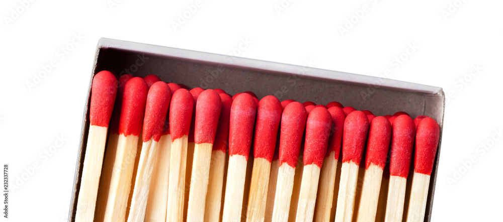 matchsticks isolated on white