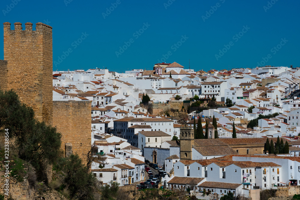 Panoramic view of Ronda city. Ronda, Spain