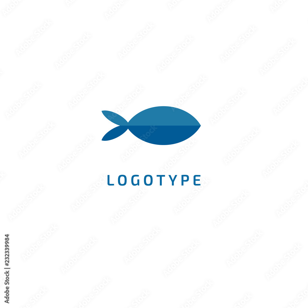 Fish silhouette logo. Vector abstract minimalistic illustration fishing. Tuna, salmon icon. Aquarium, pet shop, marina, fish restaurant, seafood vector flat style logotype modern. Fish silhouette logo. Vector abstract minimalistic illustration fishing. Tuna, salmon icon. Aquarium, pet shop, marina, fish restaurant, seafood vector flat style logotype modern.