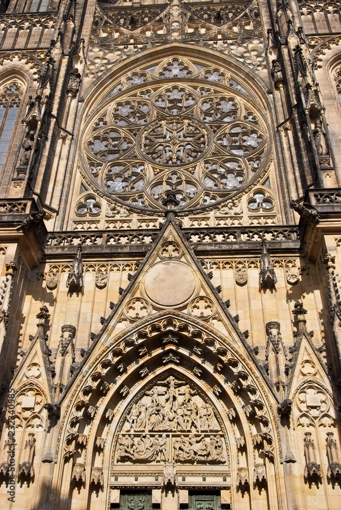 The St. Vitus Cathedral. Prague, Czech Republic
