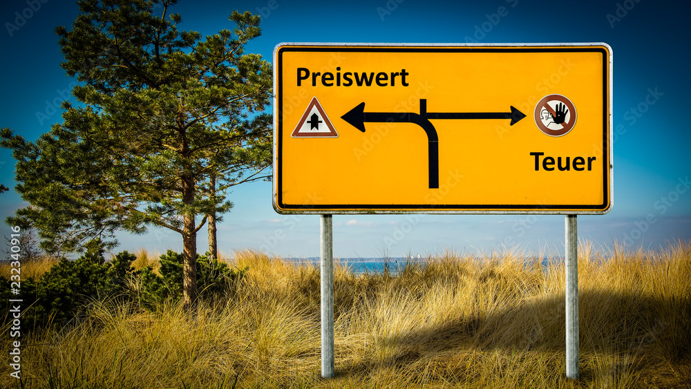 Obraz premium Schild 362 - Preiswert