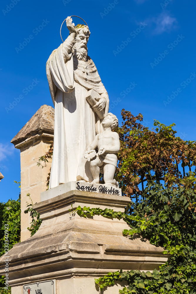 Rabat, Malta. Statue near the church of St. Mark