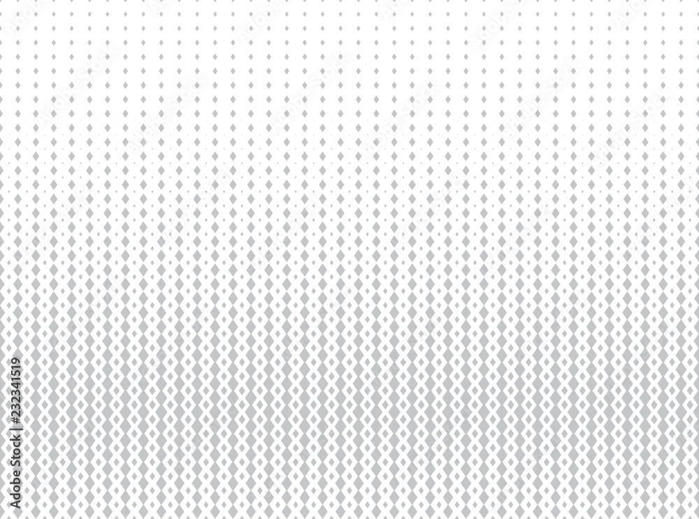 Abstract geometric pattern. Vector background. White and grey halftone. Graphic modern pattern. Simple lattice graphic design
