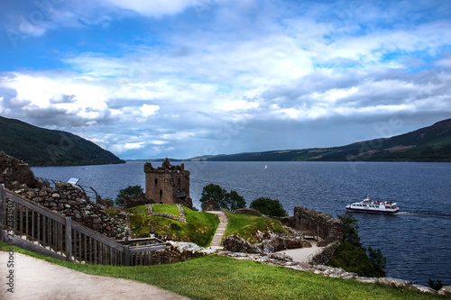 Urquhart Castle. Loch Ness  Inverness in Highlands  Scotland  UK