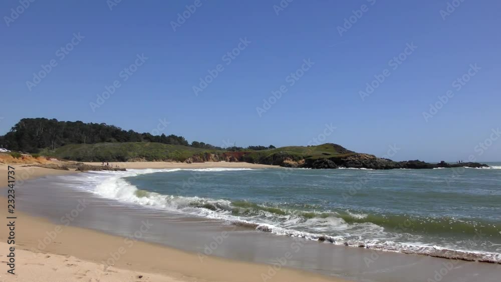 The Pacific Ocean at Half Moon Bay State Beach, Santa Cruz County, California, USA, 2018 The Pacific Ocean at Half Moon Bay State Beach, Santa Cruz County, California, USA, 2018