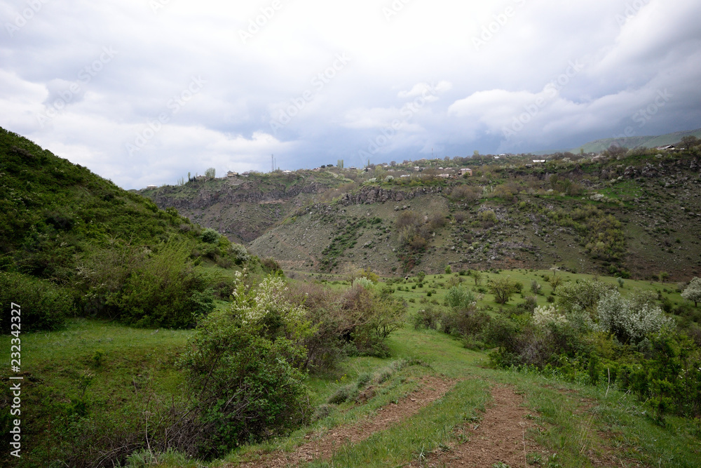 cloudy weather in Armenian mountains