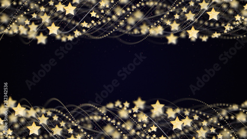 Gold Stars and Fibers Computer Graphics, Background, Rendering, Illustration 