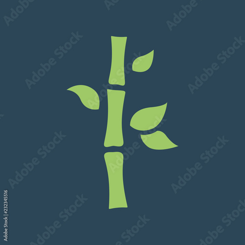 Silhouette icon bamboo