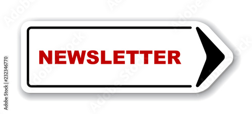 red vector banner newsletter