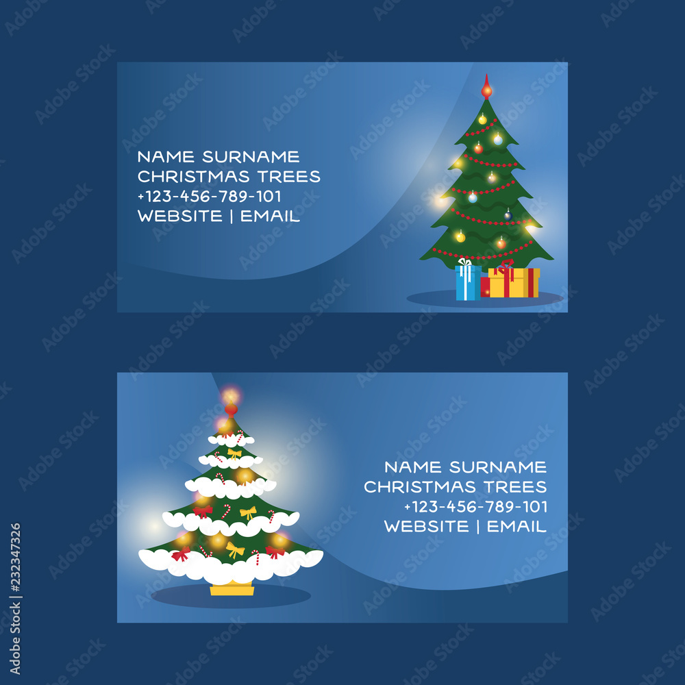 Christmas Business Card Template