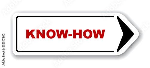 red vector banner know how