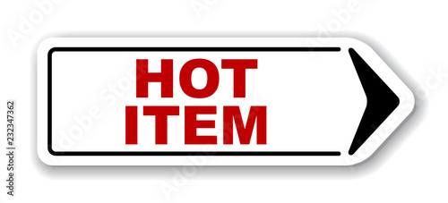 red vector banner hot item