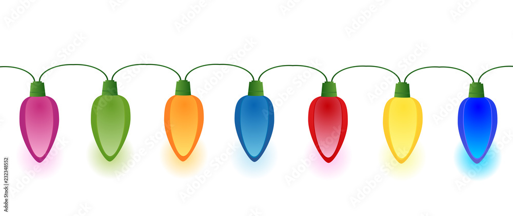 Christmas lights set vector eps 10 Christmas lights set vector eps 10