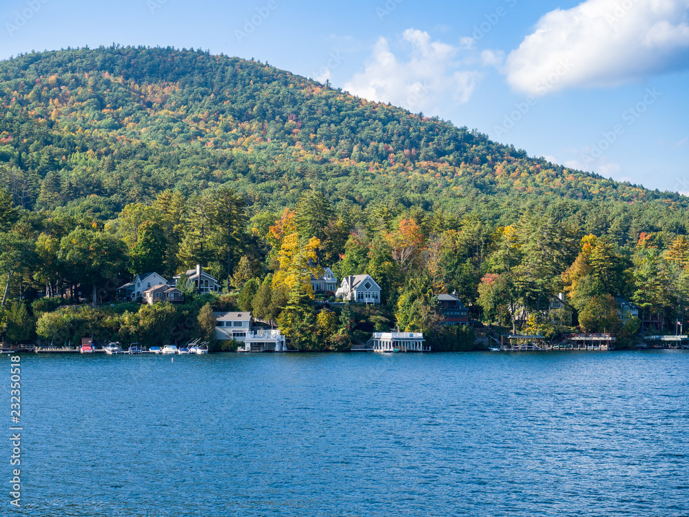 Fall Landscape on Lake George