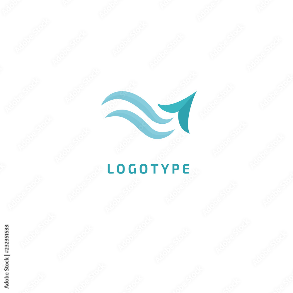 Airplane icon. Vector flat style illustration air ticket booking logo template. Logo concept of navigator, loukost, airport, booking tickets, Rent, travel application, loukost, tourism, trip.